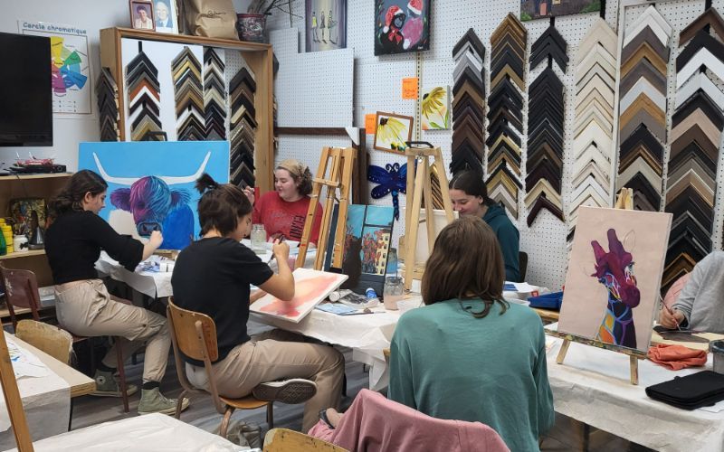 Atelier d'initiation à l'acrylique pour les 5/8 ans - Talents d'ici